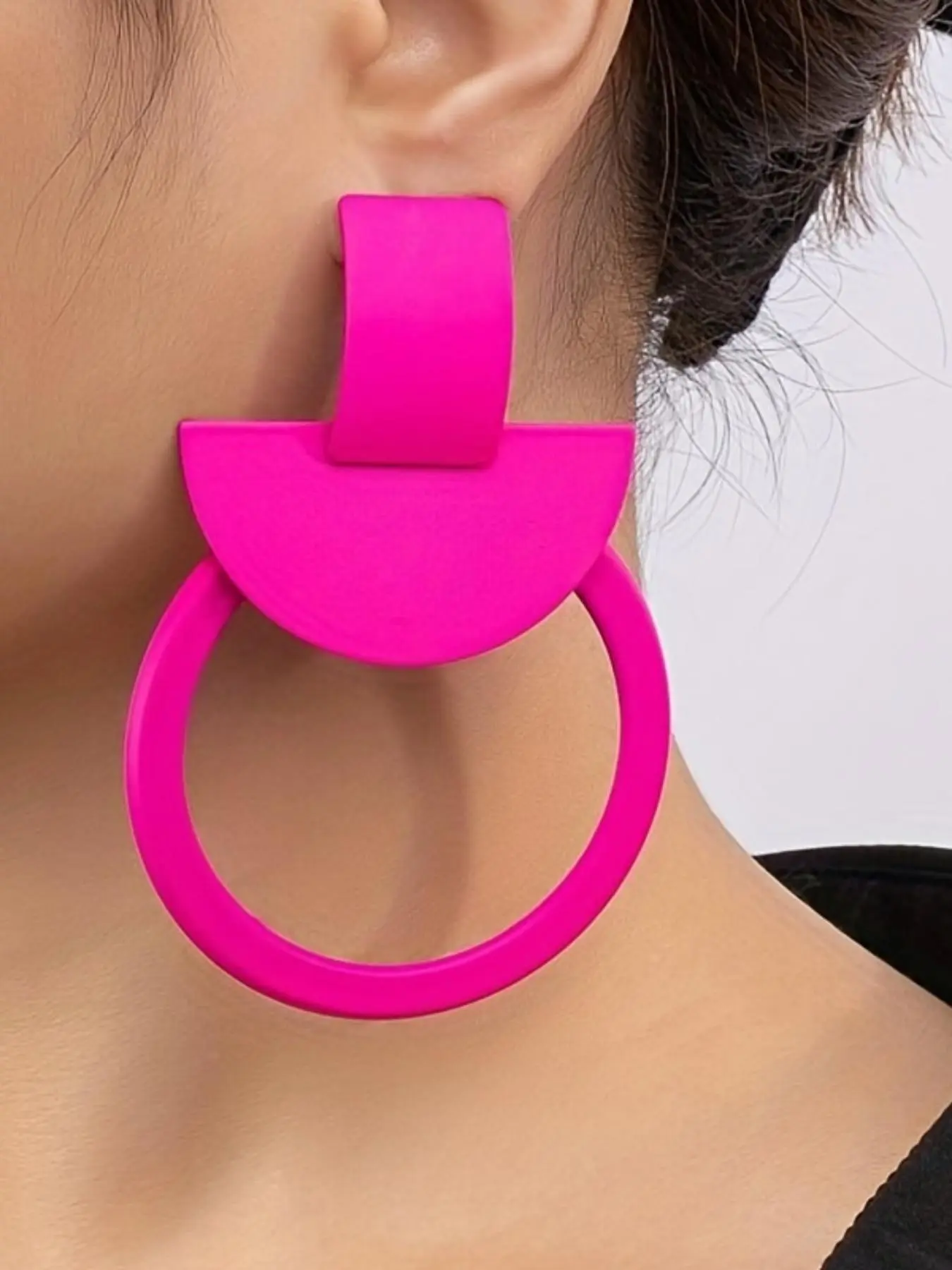 1 Pair Geometric Design Earrings, Statement Earrings, Drop Earrings For Women For Daily Decoration, Fashionable Earrings for Women, Daily Use, Fashionable Jewelry Accessories