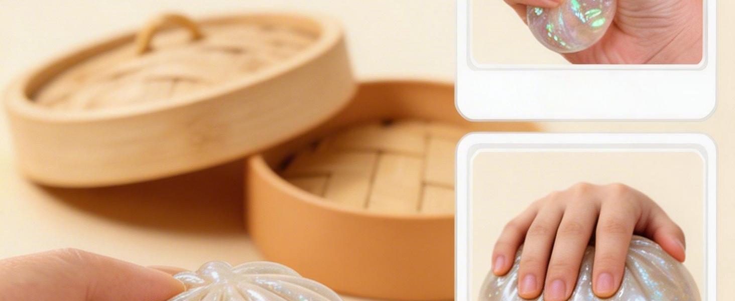 2026 New Glitter Dumpling Squishy - Squishy Dumpling Toy Glitter for Stress Relief, Dumplings Toy for Everyone (White) 2026 New Glitter Dumpling Squishy - Squishy Dumpling Toy Glitter for Stress Relief, Dumplings Toy for Everyone (White)