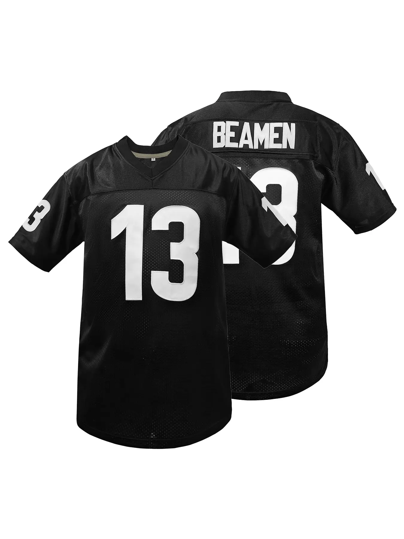 Men's Willie Beamen #13 Football V Neck Short Sleeve Jersey Jamie Foxx Any Given Sunday Movie Clothing for Party Gifts Stylish Jersey Jersey Shirts