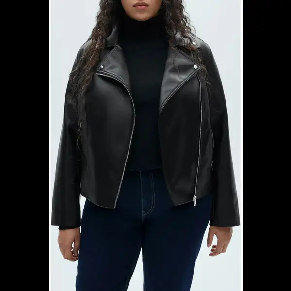 Midnight Rebel Women's Genuine Leather Moto Jacket