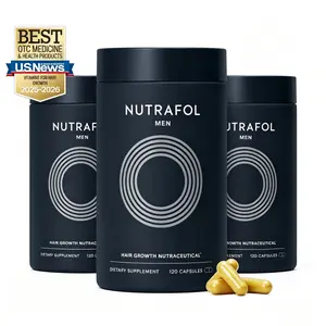 Nutrafol Men Ages 18-49 Hair Growth Supplements, Clinically Tested for Thicker Hair and Fuller Scalp Coverage, Dermatologist Recommended - 1 Month Supply