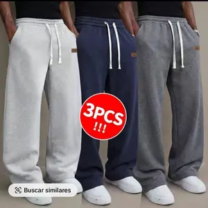 ￼ Men’s casual pants for spring and summer, made from cotton blends with stretch f