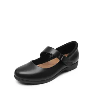 Dream Pairs Women's Round Toe Non-Slip Mary Jane Flats with Adjustable Strap Comfortable Lining and Padded Collar