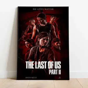 The Last of Us Inspired Ellie Poster – Vintage Gaming Wall Art, Matte Canvas Print, Video Game Decor for Gamers, Bedroom Dorm Gift