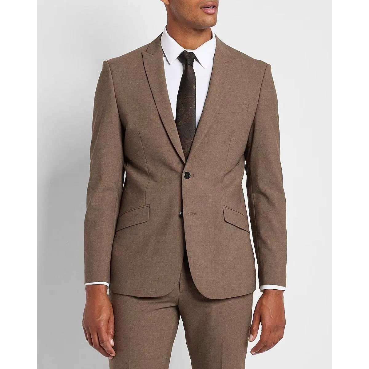 Mens Vintage Brown Tuxedo Suit