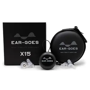 X15 Earplugs for Concerts and Live Events - Featuring Two Sizes in One Case, High Fidelity Silicone Earplugs for Concerts, Music, Festivals and Live Entertainment