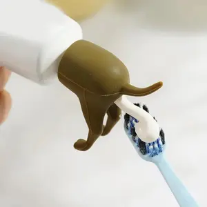 Funny Poop Dog Butt Toothpaste Topper Vomit Toothpaste Dispenser Cap Novelty Prank Gadget Gift for Friends Bathroom Accessory