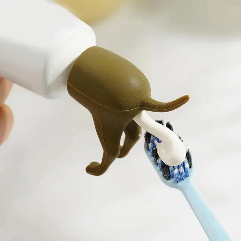 Funny Poop Dog Butt Toothpaste Topper Vomit Toothpaste Dispenser Cap Novelty Prank Gadget Gift for Friends Bathroom Accessory