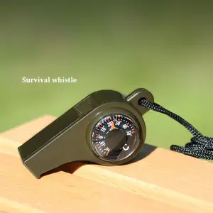 Outdoor survival whistle, life whistle, first aid whistle, treble high frequency, earthquake relief whistle, three-in-one whistle camping
