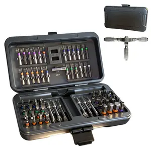 Ratchet Screwdriver Set, 66 in 1 magnetic Screwdriver sets, S2 Steel Bits, DIY Combination Flexible Shaft, Suitable for Furniture Assembly, Precision Electrical Appliance Repair, Bicycle Tools