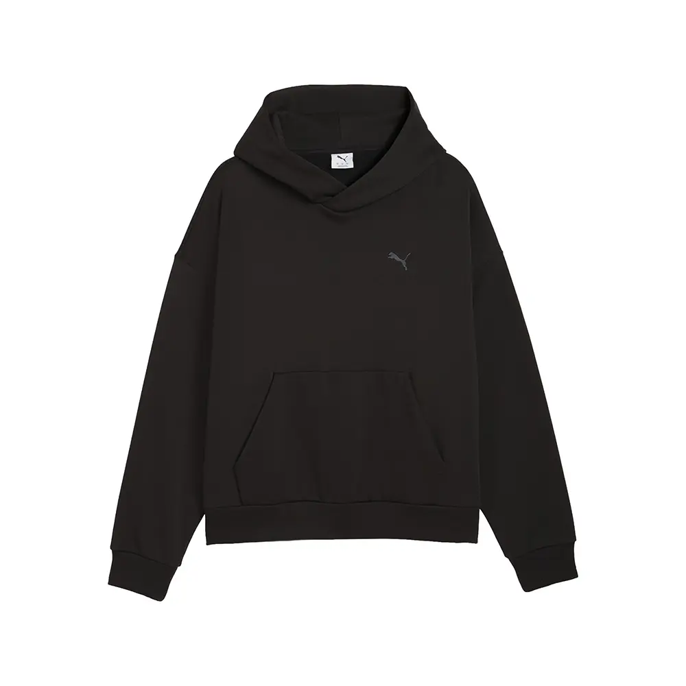 PUMA Mens Wardrobe Essentials Boxy Hoodie Casual Outerwear Casual - Black