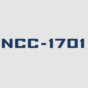 NCC-1701 USS Enterprise Vinyl Decal Sticker UV & Waterproof Bumper Window Laptop Automotive Water Bottle Gift accessories – NAVY 8"