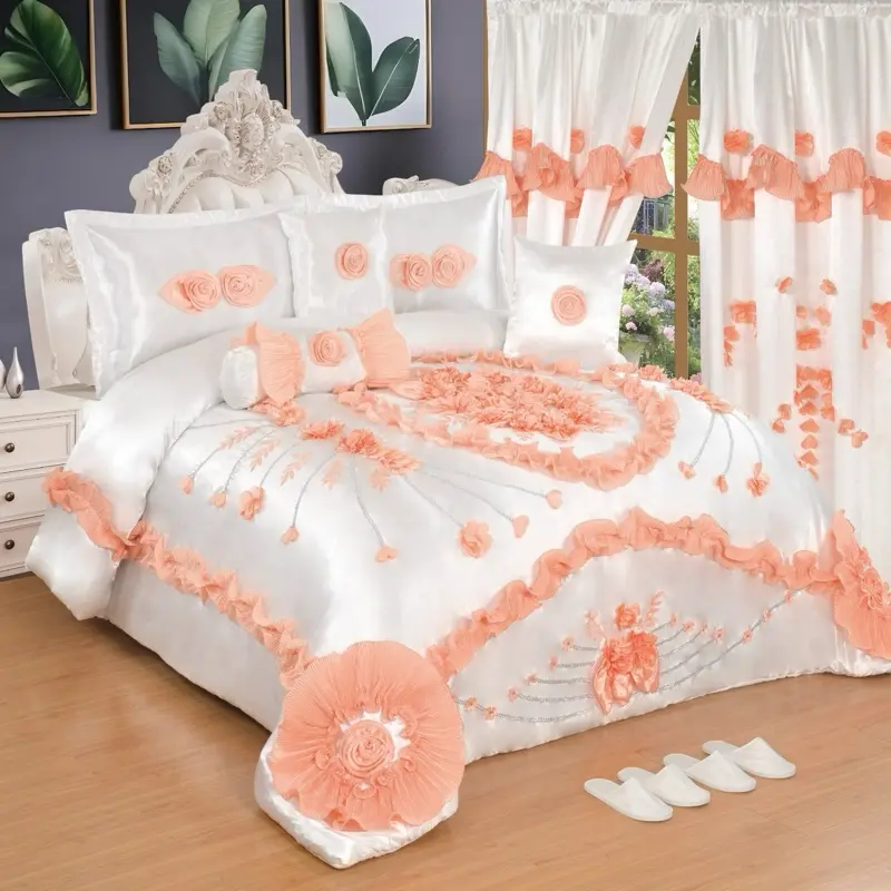 Elegant Comfort 10-Piece King Size Bedding Set - Soft Hypoallergenic Comforters for Cozy All-Season Home Decor