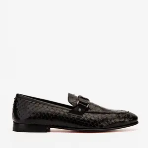 The Boss Pyth Black Shoe Bit Loafer Men Shoe
