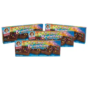 Cosmic Brownies, 4 Boxes, 24 Individually Wrapped Brownies With a Candy Coating