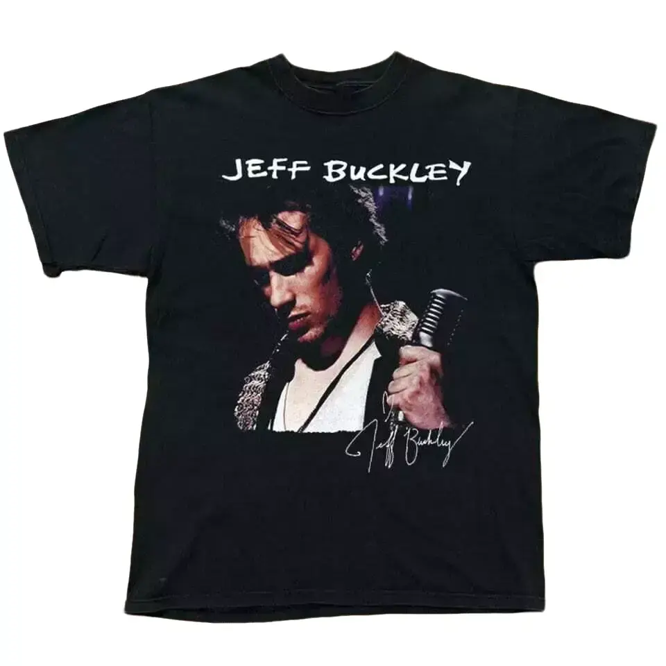 Jeff Buckley Grace Music Cotton Black T-Shirt classic style Jeff Buckley Grace Music Cotton Black T-Shirt classic style