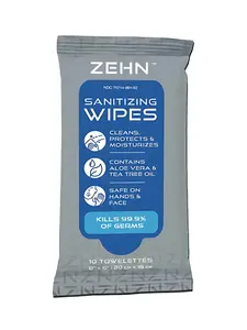 10 Count Sanitizing Wipes | ZEHN Wipes