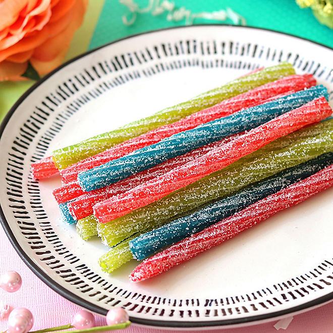 Sour Punch Twists, Sour Candy 6" Individually Wrapped Chewy Candy, 4 Assorted Fruity Flavors
