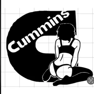 Cummins Stripper Car Decal