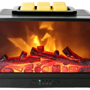 Black fireplace wax warmer