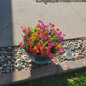 Artificial Flower (16pcs/set), Faux Flower, Decorative Flower for Home Garden, Porch, Window Box, Yard and Seasonal Celebrations, Spring/Summer Decoration, Fruit, Artificial Flower Plant #GLOBAL PICKS