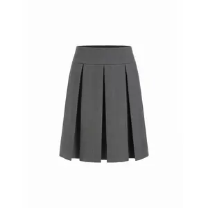 Cider Low Rise Pleated Midi Skirt