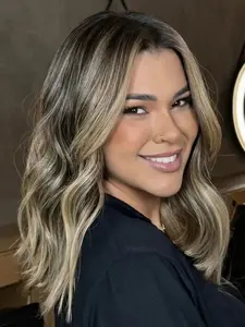 Soft 14 Inch Highlight Blonde Body Wave Wig 13x4, Hair Density 150, 100% Human Hair, Pre-Cut Baby Hair Lace Front, Women Daily Wear, Lace Frontal Wigs