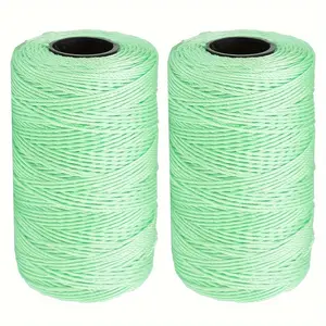 Seremel Variegated Nylon Yarn 1.5mm x 219yd, 2-Pack, All-Purpose Craft Yarn for Knitting, Crochet, Hats, Bags, Purses, Shoes, Plant Hangers, 100% Nylon, Multi-Color Options