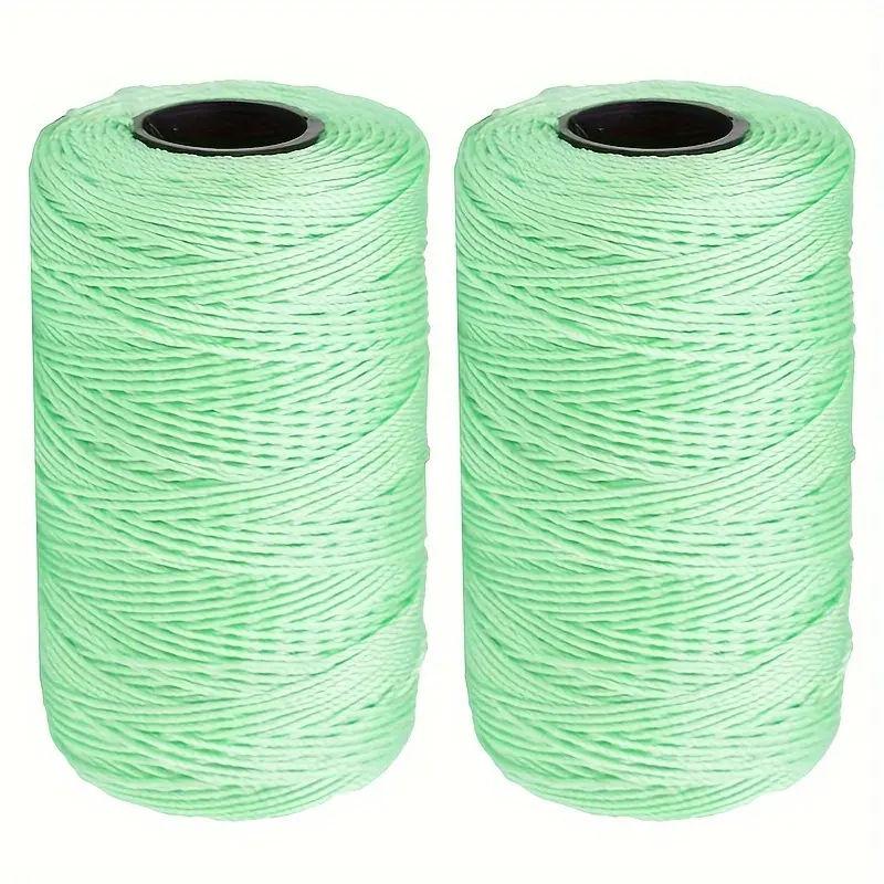 Seremel Variegated Nylon Yarn 1.5mm x 219yd, 2-Pack, All-Purpose Craft Yarn for Knitting, Crochet, Hats, Bags, Purses, Shoes, Plant Hangers, 100% Nylon, Multi-Color Options