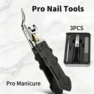 Ultra-sharp precision nail clippers with an ergonomic non-slip grip and gear lock design, safe and durable, specially for the elderly, a daily-use manicure set. Nail Nippers Nail Care nail drill