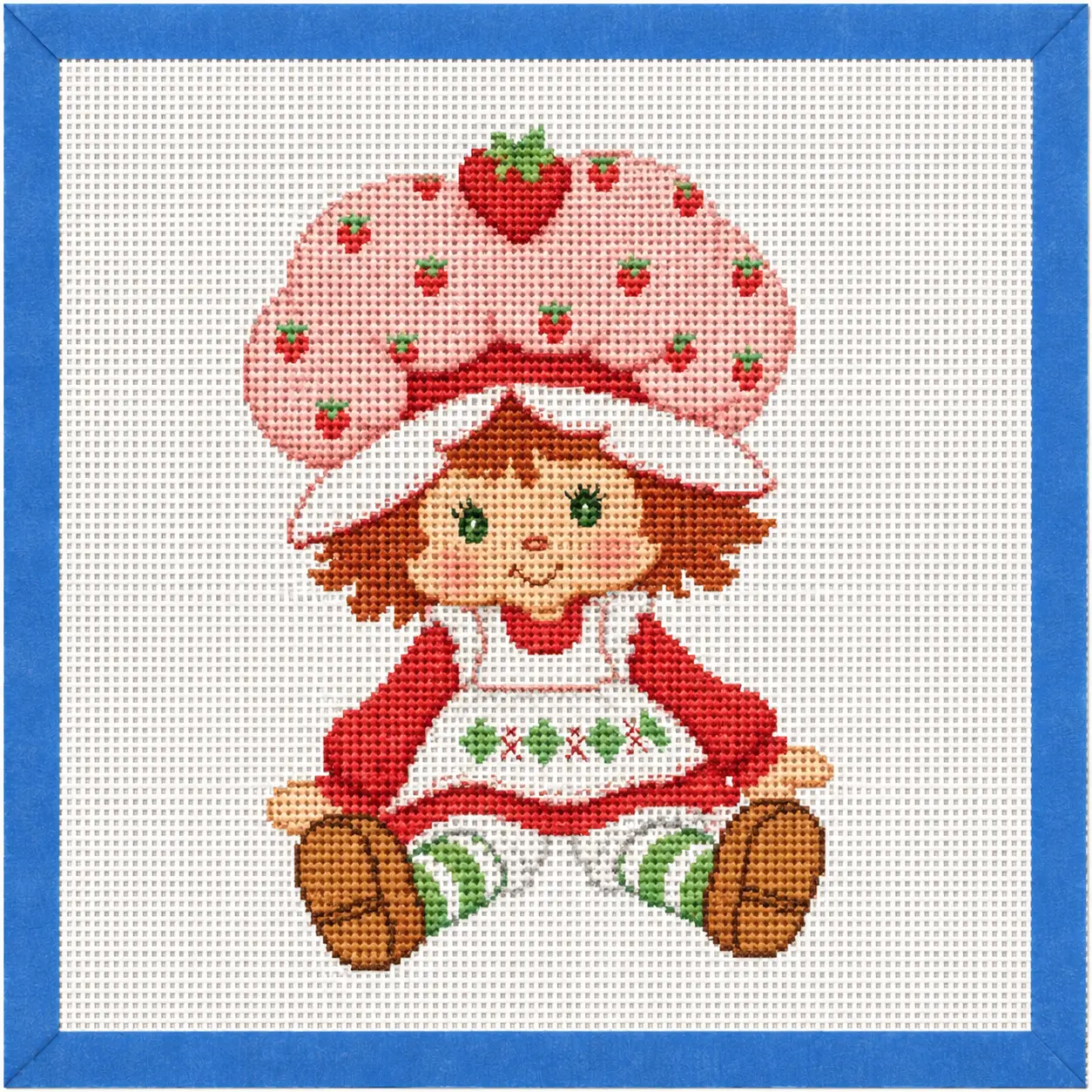Nostalgic Strawberry Doll Needlepoint Canvas Nostalgic Strawberry Doll Needlepoint Canvas