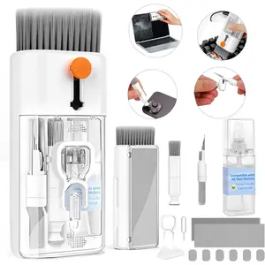 Keyboard Cleaner Laptop Cleaning Kit - All in One Computer Tech Cleaning Brush, Multi-Function Pc Accessories with Airpod Cleaning Kit,  Laptop Screen Cleaner for MacBook, , Gaming