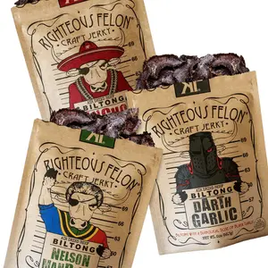 Biltong Variety 3-Pack - Keto-Friendly, High-Protein, Zero Sugar Snack by Righteous Felon