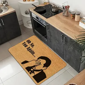 The Office Michael Scott Oh No You Again Coir Doormat Funny Sarcastic Front Door Mat Durable Dirt Trapping Entrance Mat for Home Decor