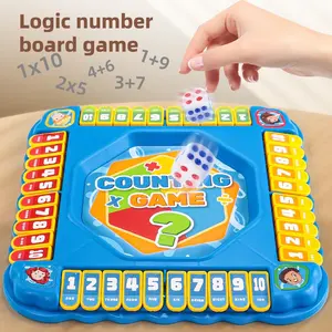 Closed Box Game Math Toy Table Math Games Chess Board Game for Kids Ages 3-6, Classroom Home Party Night Entertainment, Birthday Gift for Boys Girls
