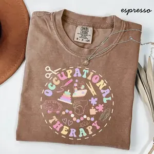 Comfort Colors Occupational Therapy T-shirt COTA OT Gift Retro Therapist Graphic Tee For Women Cute Medical Occupational Therapy Shirt - TrendWear USA