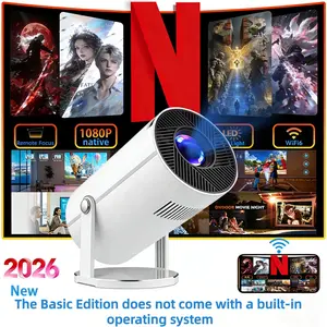 Mini Smart Projector – Native 1080p resolution, high-definition LED light source, 180° rotation, compatible with multiple devices, and a stylish design—the ideal choice for entertainment enthusiasts and outdoor adventurers.