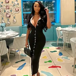 summer spring clothes Long Dress Women Sexy Dresses Slim Fit Vestidos Turn Down Collar Sleeveless Elegant Splice Y2k High Waist Single Breasted 2025 Casual Womenswear Check Formal Light Gamis Black Elegance Style