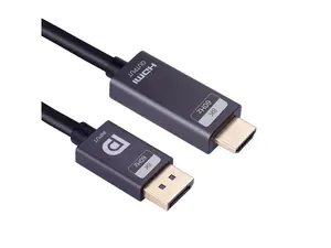 Nippon Labs 20DP14-HDMI21-10MM DisplayPort 1.4 to HDMI 2.1 Gold Plated Cable - 10FT. - 8K@60Hz - DP1.4 to HDMI 2.1V Adapter- HDR - DP to HDMI - 8K Adapter Cable