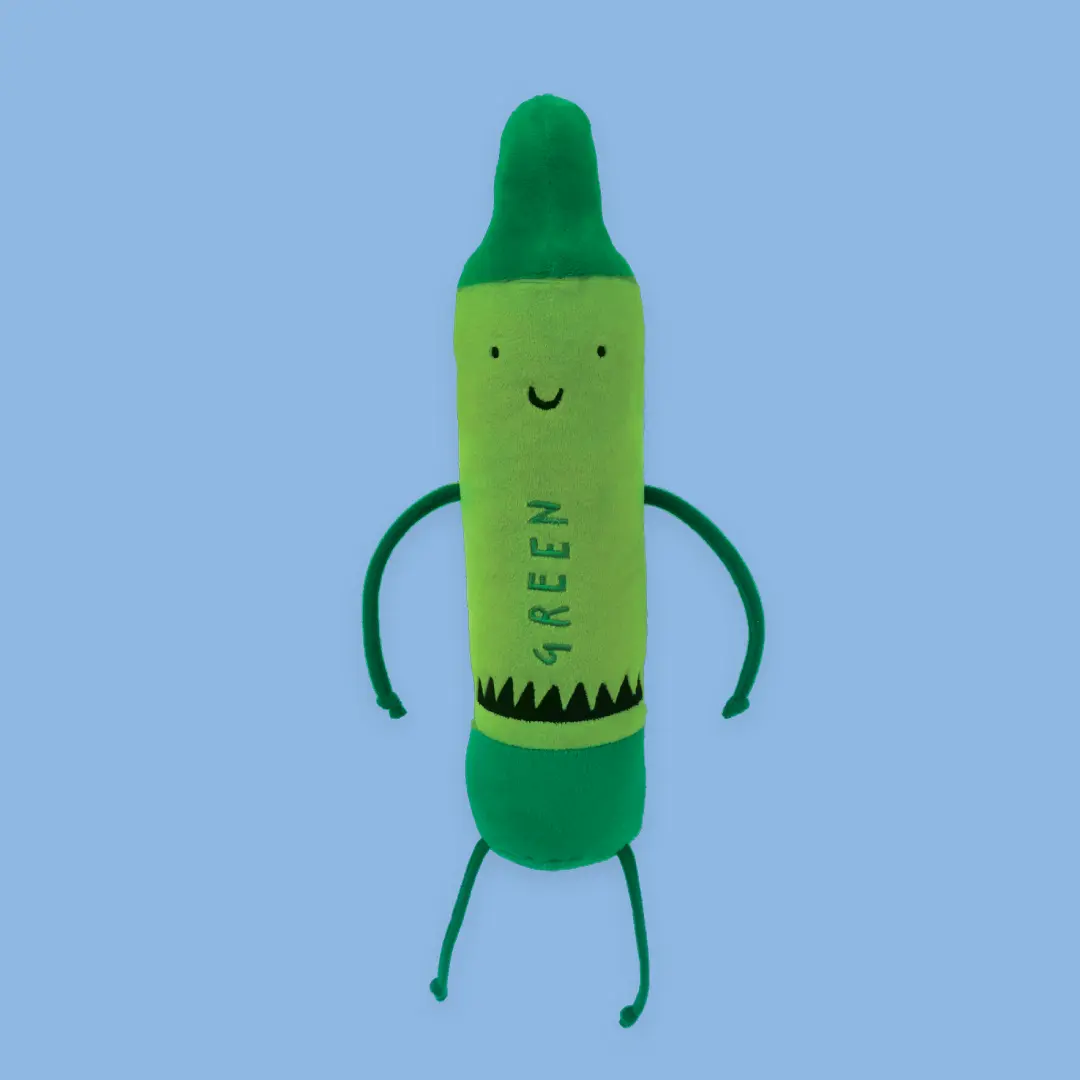 The Day the Crayons Quit - Green Crayon Plush