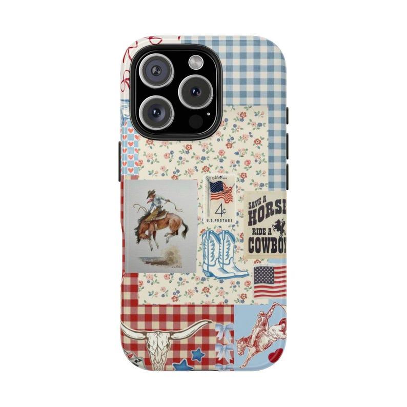 Tough Phone Western Americana Aesthetic Rodeo, Protective Phone Covers ...