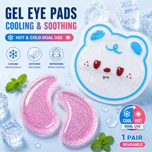 Cooling & Heating Gel Eye Pads – Soothing Eye Mask for Puffiness & Tired Eyes, Perfect for Home Relaxation & Travel Use