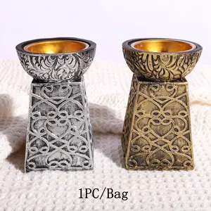 Islamic Vintage Carved Incense Burner, Bukhoor Burning Device, Resin Perfume Holder, Home Decor Religious Gift, Islamic Cultural Traditions, Scented