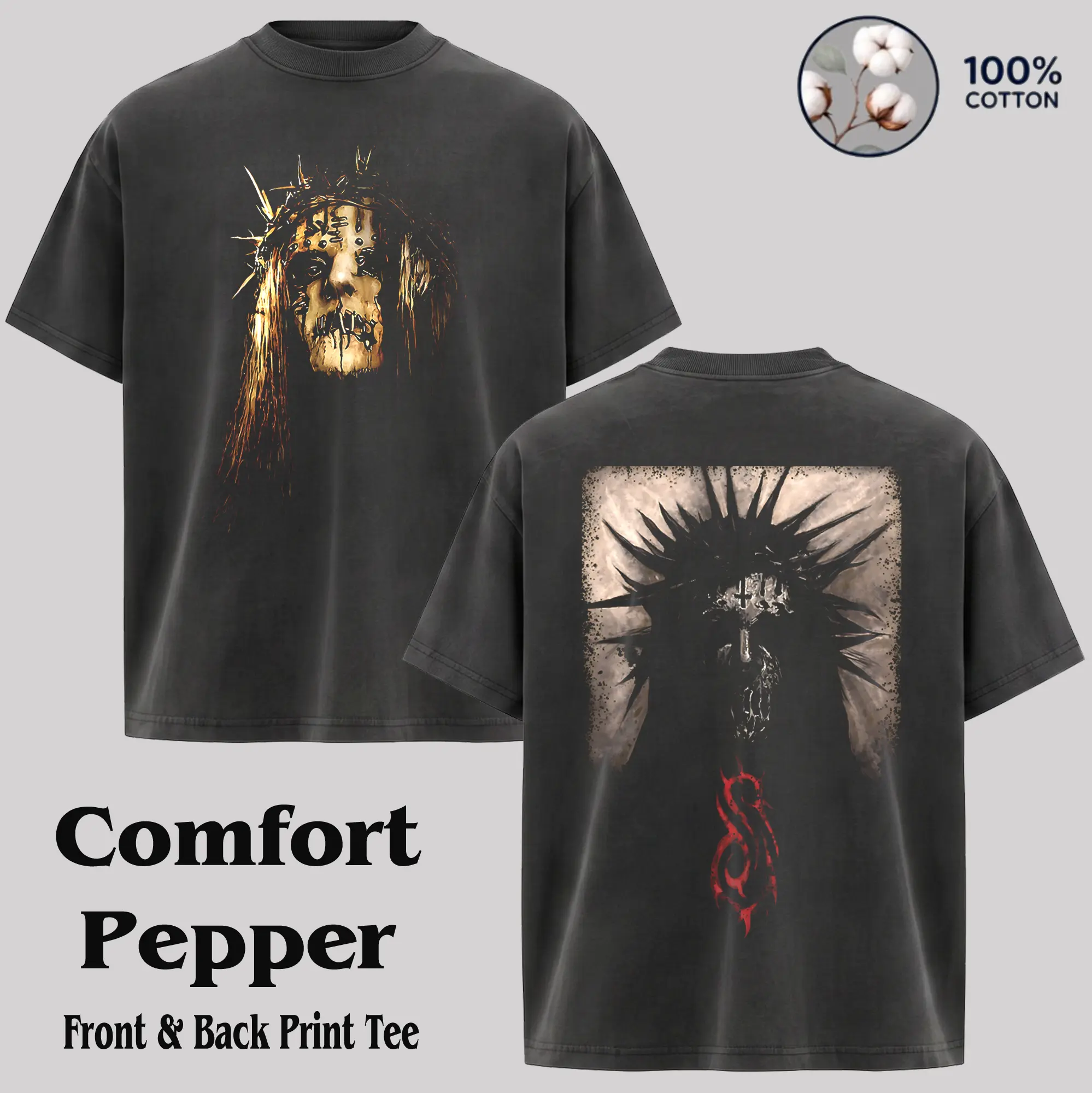 Vintage SLIPKNOT Men's T-shirt & Hoodie, SLIPKNOT rock band , alternative band merch, trending t-shirt, Hoodie, 90s graphic tee, vintage graphic tee, grunge aesthetic shirt, classic rock merch Menswear Streetwear