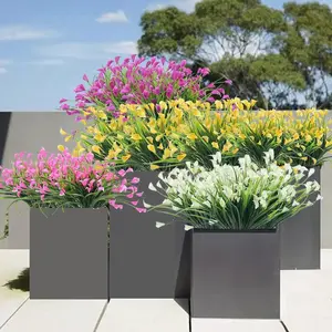 Artificial Calla Lily, 10pcs/set Faux Flower, UV Resistant Fake Flower, Decorative Flowers for Indoor & Outdoor Home Porch Garden, Summer Cemetery Decoration