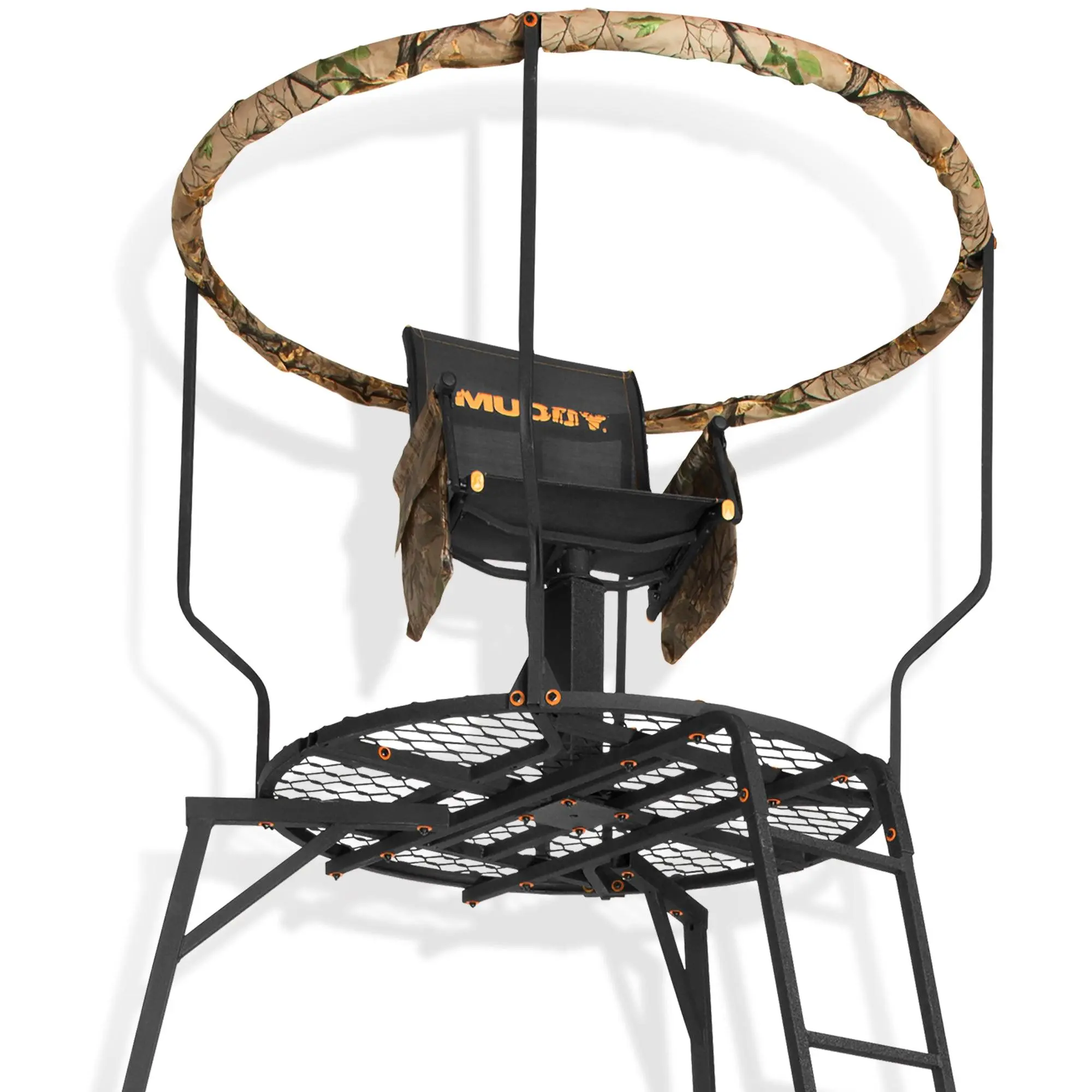 Muddy 16' Liberty Tripod Stand Hunting Gear with Flex Tek Seat Hunting Chair Muddy 16' Liberty Tripod Stand Hunting Gear with Flex Tek Seat Hunting Chair