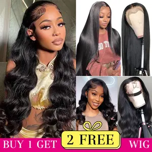 [Combo sale 26"&22”,22"] buy 1 get 3 wig 13x4 Body Wave Lace Front Wigs Human Hair Transparent Lace Frontal Human Hair Wigs Pre Plucked 180% Density