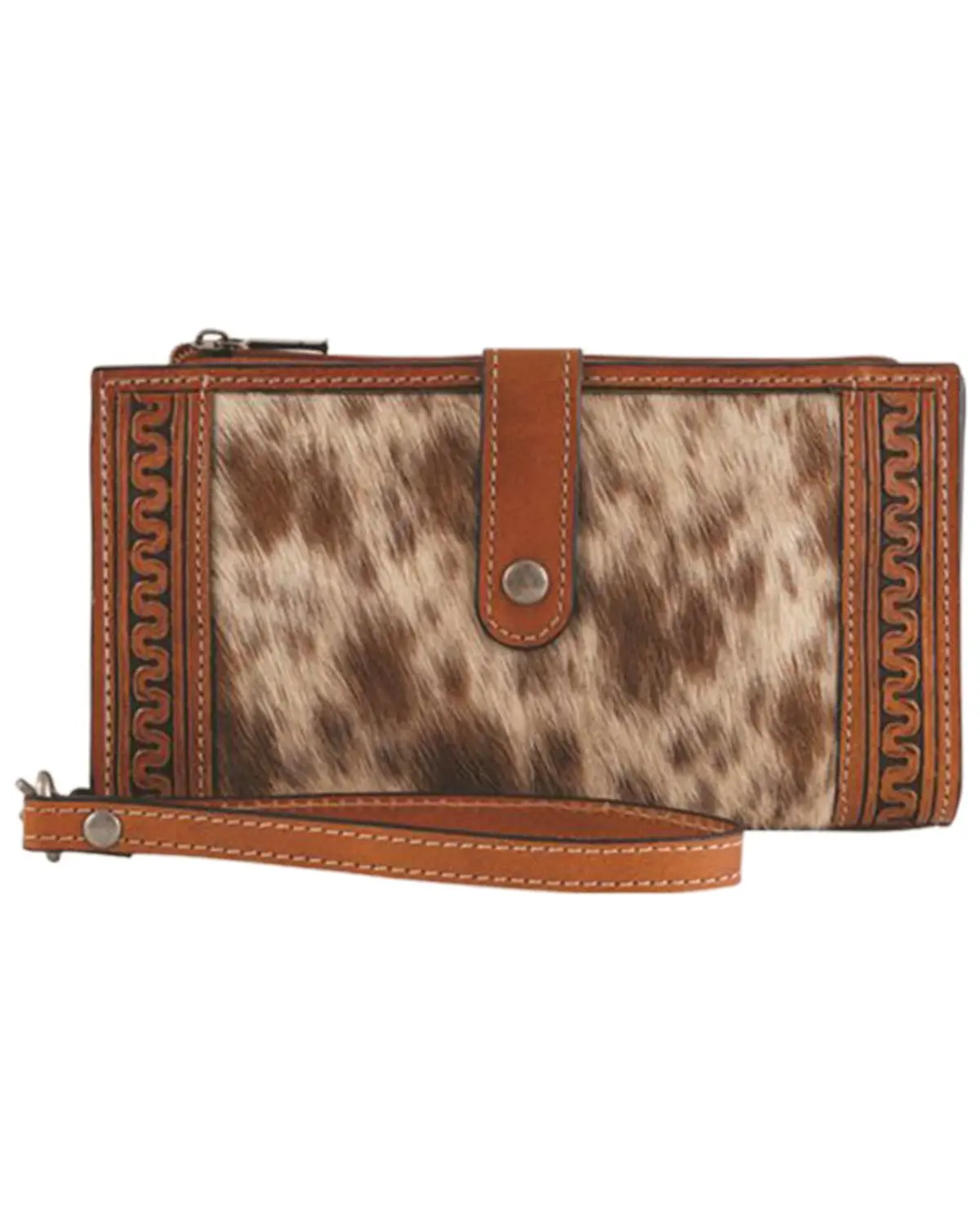 Justin Women's Women'S Serpentine Hairon Wristlet Wallet - 2510257252