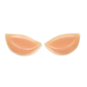 Women's Seamless Silicone Breast Pad Inserts - Non-Slip, Push-Up Bra Accessories for Swimwear, Bikinis