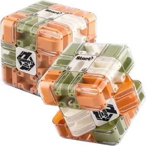 Labyrinth 3D Puzzle Maze Cube 3D Magic Cube Maze Ball Puzzle Cube Puzzle Box Sensory Toys Engaging Brain Teaser Toy Travel Games for Adults Improve Spatial Recognition and Cultivate Logical Thinking